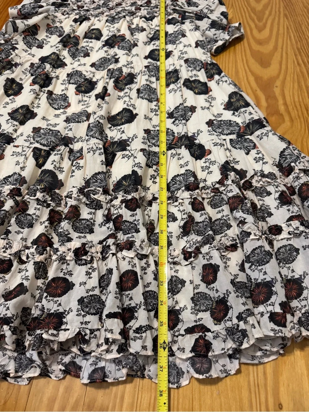 Ulla Johnson Cassian Dress Gardenia Floral Mini Dress Women’s SIZE 4 - Picture 6 of 12